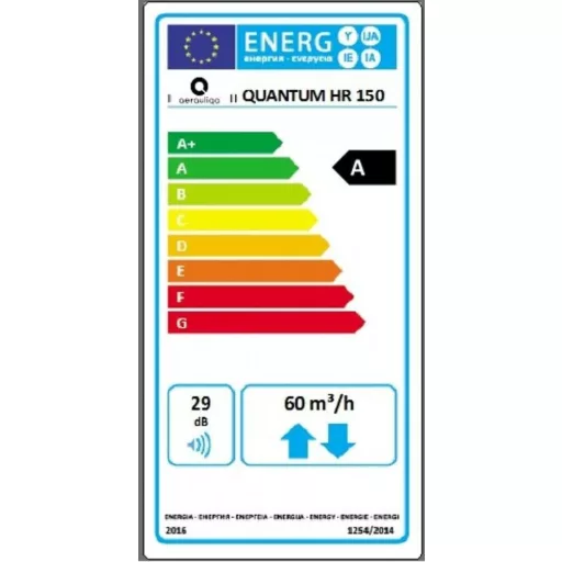 Aerauliqa Quantum HR-150 Pro ISO + SEN-HY-I egyhelyiséges hővisszanyerős szellőztető, páraérzékelővel, kültéri hangcsillapítóval - WaterMarkt.hu