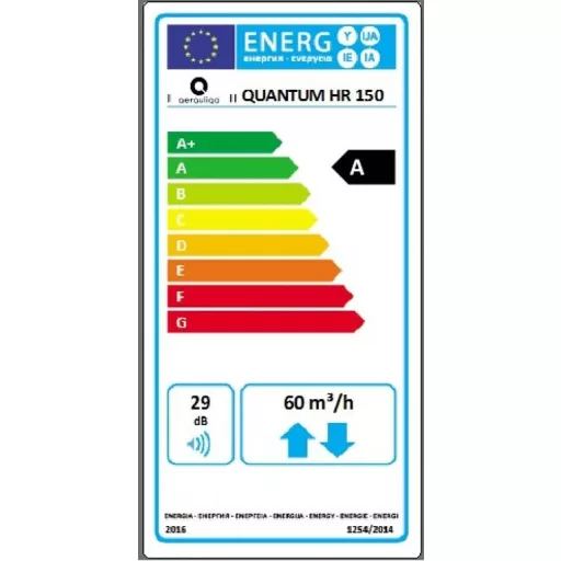 Aerauliqa Quantum HR-150 egyhelyiséges hővisszanyerős szellőztető - WaterMarkt.hu