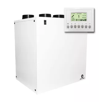   AERAULIQA QR-550A központi hővisszanyerős szellőztető, LCD kijelzős vezérléssel