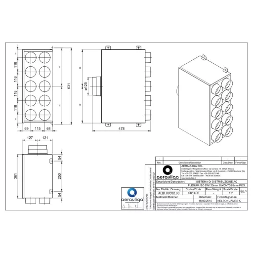 AERAULIQA PLMP 10x75/125 - osztóelem - WaterMarkt.hu