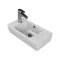 CeraStyle CITY MINI - porcelán mosdó - BAL csaplyukkal - 50 x 25 cm - WaterMarkt.hu