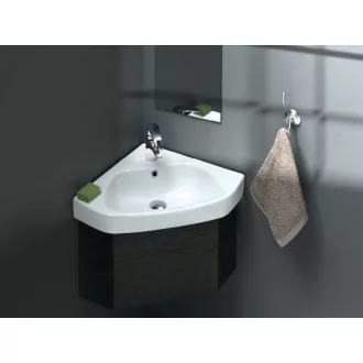CeraStyle ARDA - SAROKBA építhető - porcelán mosdókagyló - 46 x 46 cm - WaterMarkt.hu