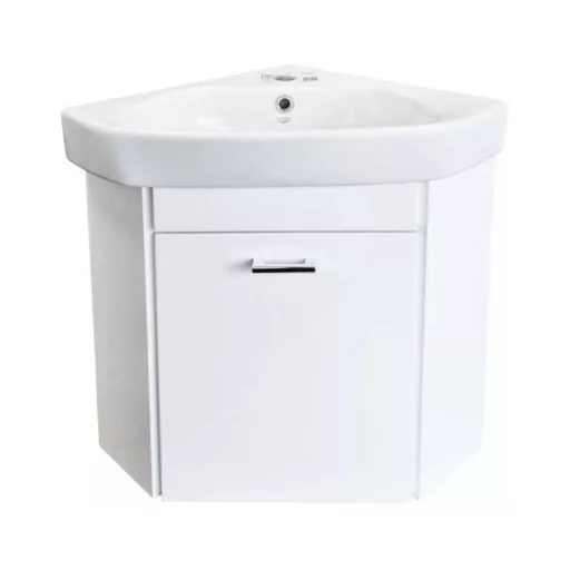CeraStyle ARDA - SAROKBA építhető - porcelán mosdókagyló - 46 x 46 cm - WaterMarkt.hu