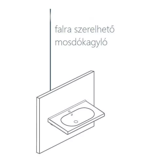 CeraStyle BELLA - szabadon álló - porcelán mosdókagyló 45 x 35 cm - WaterMarkt.hu