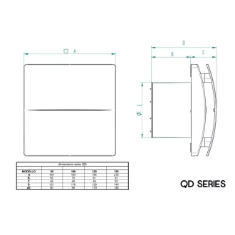 Aerauliqa QD-90 BB ventilátor beépített pillangószeleppel - WaterMarkt.hu