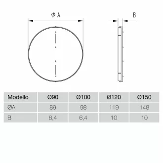 AERAULIQA - pillangószelep QA, QD, QS, és QB típusú ventilátorokhoz, NA150 mm - WaterMarkt.hu