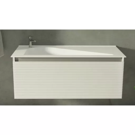 TMP TROYA100 fali fürdőszobabútor - Akrivit öntött műmárvány mosdóval - 100 x 48,5 cm - WaterMarkt.hu