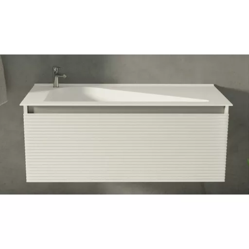 TMP TROYA100 fali fürdőszobabútor - Akrivit öntött műmárvány mosdóval - 100 x 48,5 cm - WaterMarkt.hu