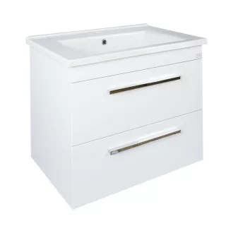 TMP VIVA 65 fali fürdőszobabútor - Sanovit ATRIA 9065 porcelán mosdóval - 65 x 45,5 cm - WaterMarkt.hu