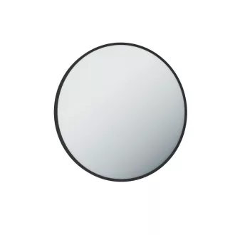   TMP IRON fürdőszobai tükör - FEKETE keret - kerek - 70 cm
