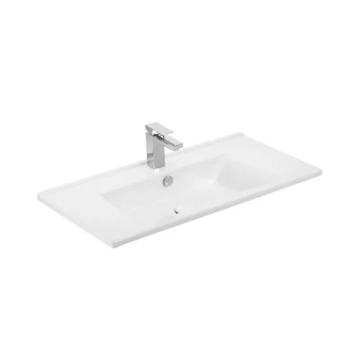 TMP IRON 85 álló fürdőszobabútor - Sanovit ATRIA 9085 porcelán mosdóval - 85 x 45,5cm - WaterMarkt.hu