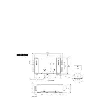 Aerauliqa QR-340A központi hővisszanyerős szellőztető, LCD kijelzős vezérléssel - WaterMarkt.hu