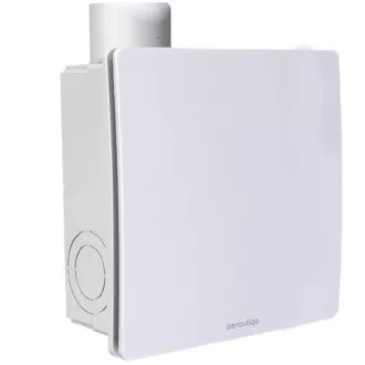Aerauliqa QXD-80 Silent ventilátor, magas nyomásértékkel, beépített pillangószeleppel, zajcsökkentett kivitelben, WC csésze elszívásához - WaterMarkt.hu