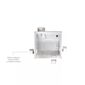 Aerauliqa QXD-80 Silent ventilátor, magas nyomásértékkel, beépített pillangószeleppel, zajcsökkentett kivitelben, WC csésze elszívásához - WaterMarkt.hu