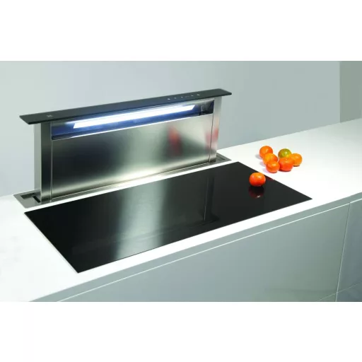 SIRIUS - Páraelszívó S-DD2 TC/L EM 86 fekete üveg/inox motor nélkül