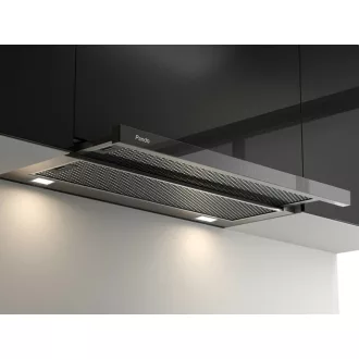 Pando IES/90 inox/fekete üveg érintősz. teleszkópos páraelszívó - WaterMarkt.hu