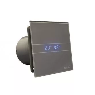Cata E-100MSTH ventilátor metakrilát előlappal, utószellőztető és páraérzékelő funkcióval, szürke - WaterMarkt.hu
