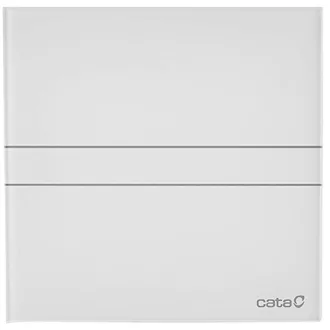 Cata E-150GTH ventilátor üveg előlappal, utószellőztető, alapszellőztető és páraérzékelő funkcióval, fehér - WaterMarkt.hu