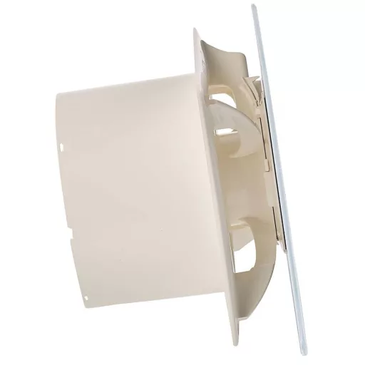 Cata E-150GTH ventilátor üveg előlappal, utószellőztető, alapszellőztető és páraérzékelő funkcióval, fehér - WaterMarkt.hu