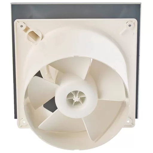 Cata E-150GTH ventilátor üveg előlappal, utószellőztető, alapszellőztető és páraérzékelő funkcióval, fehér - WaterMarkt.hu
