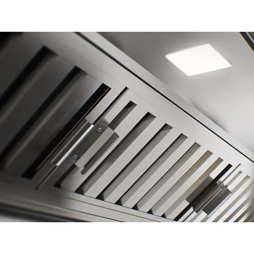 Pando P-1001/120 cm külső motoros kürtős páraelszívó, inox, V.2350