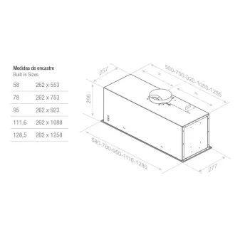 Pando EVO/580.11 inox ECO beépíthető páraelszívó - WaterMarkt.hu