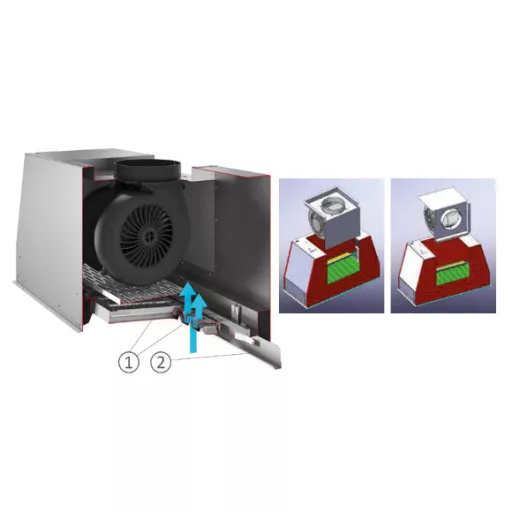 Pando PRO/52 inox beépíthető páraelszívó SEC - WaterMarkt.hu