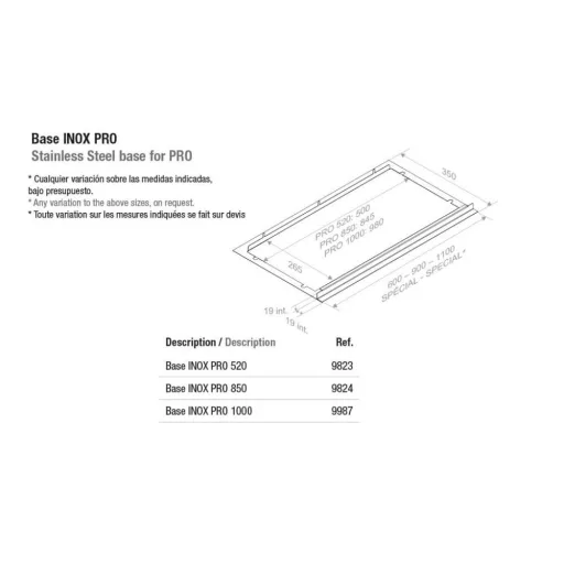 Pando PRO/100 inox beépíthető páraelszívó SEC - WaterMarkt.hu