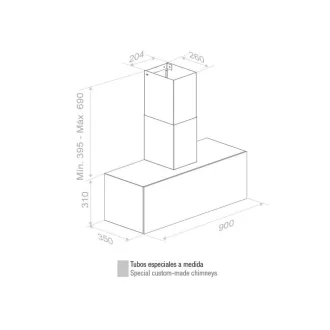 Pando P-745/90 IX-DEKTON ZENITH kürtős páraelszívó - WaterMarkt.hu