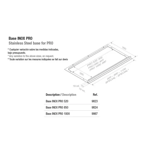 Pando PRO/100 inox beépíthető páraelszívó SEC PLUS - WaterMarkt.hu
