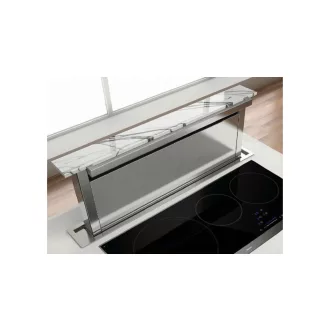   Pando E-320/120 PANELABLE pultból kiemelkedő páraelszívó, távirányító, fekete üv., V.950