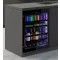 Pando PFMB 60CRL Szabadonálló italhűtő, multicolor világítás, 125 l, balos, fekete üveg
