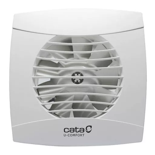 Cata UC-10 Hygro ventilátor utószellőztető és páraérzékelő funkcióval, fordulatszám állítási lehetőséggel, pillangószeleppel, fehér - WaterMarkt.hu