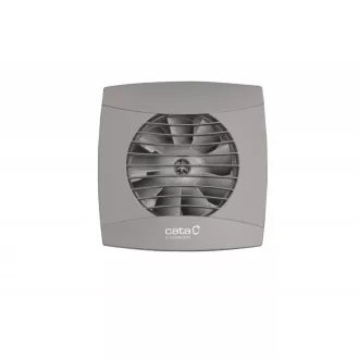 Cata UC-10 Timer Silver ventilátor utószellőztető funkcióval, pillangószeleppel, szürke - WaterMarkt.hu