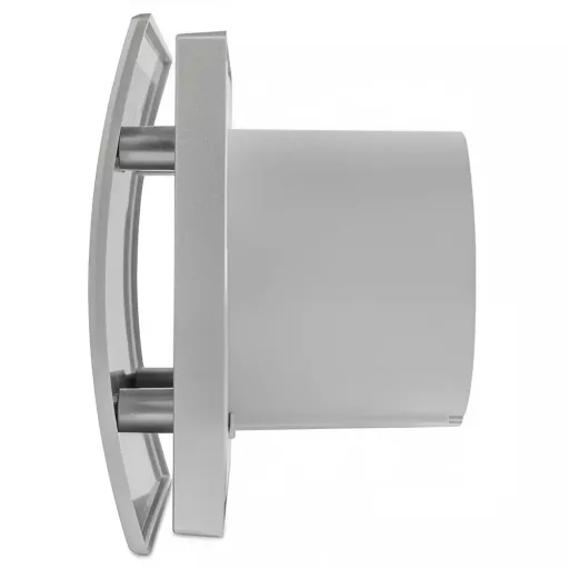 Cata UC-10 Silentis Hygro szürke ventilátor utószellőztető és páraérzékelő funkcióval, fordulatszám állítási lehetőséggel, dekoratív előlappal, pillangószeleppel - WaterMarkt.hu