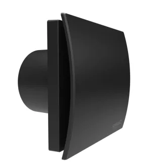 Cata UC-10 Silentis Hygro fekete ventilátor utószellőztető és páraérzékelő funkcióval, fordulatszám állítási lehetőséggel, dekoratív előlappal, pillangószeleppel - WaterMarkt.hu