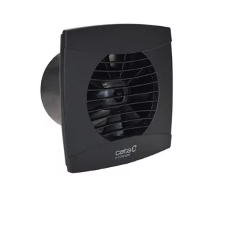 Cata UC-10 STD fekete ventilátor, pillangószeleppel - WaterMarkt.hu