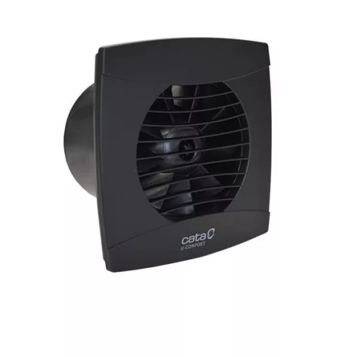 Cata UC-10 STD fekete ventilátor, pillangószeleppel - WaterMarkt.hu