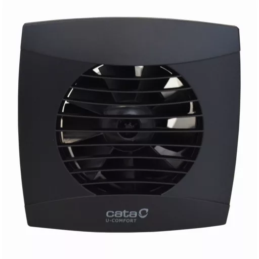 Cata UC-10 STD fekete ventilátor, pillangószeleppel - WaterMarkt.hu