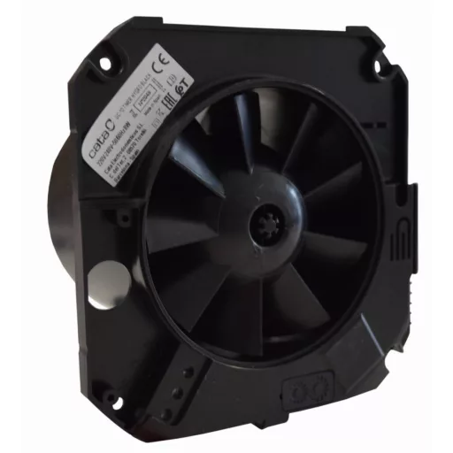 Cata UC-10 STD fekete ventilátor, pillangószeleppel - WaterMarkt.hu