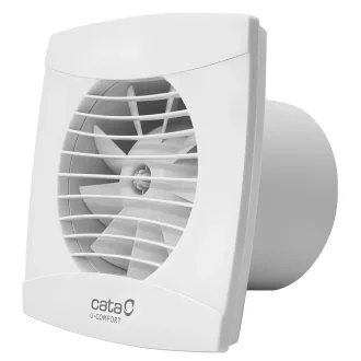 Cata UC-12 Timer fehér ventilátor utószellőztető funkcióval, pillangószeleppel - WaterMarkt.hu