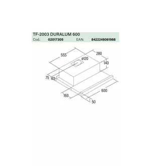 Cata - Páraelszívó TF-2003/60 LED duralum - WaterMarkt.hu