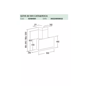 CATA - Páraelszívó GOYA 90 WH Can Roca - A készlet erejéig rendlhető! - WaterMarkt.hu