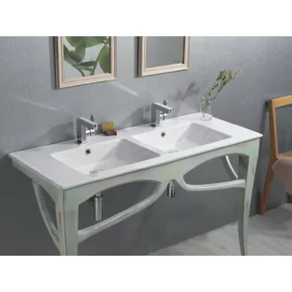 CeraStyle IBIZA - porcelán mosdókagyló - DUPLA - 121 x 51 cm - WaterMarkt.hu