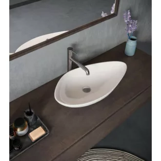 CeraStyle OLIVE - PULTRA ültethető - Top Counter - porcelán mosdó - 75 x 38 cm - WaterMarkt.hu