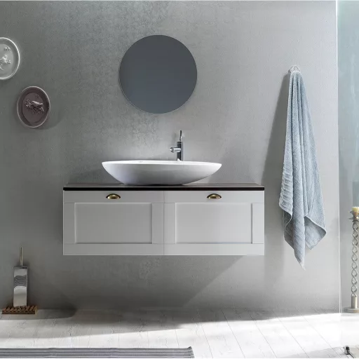 CeraStyle OLIVE - PULTRA ültethető - Top Counter - porcelán mosdó - 75 x 38 cm - WaterMarkt.hu