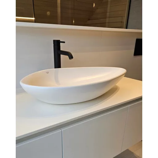 CeraStyle OLIVE - PULTRA ültethető - Top Counter - porcelán mosdó - 75 x 38 cm - WaterMarkt.hu