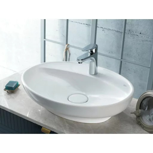 CeraStyle LAL C - PULTRA ültethető - Top Counter - porcelán mosdó - ovális - 60 x 46 cm - WaterMarkt.hu