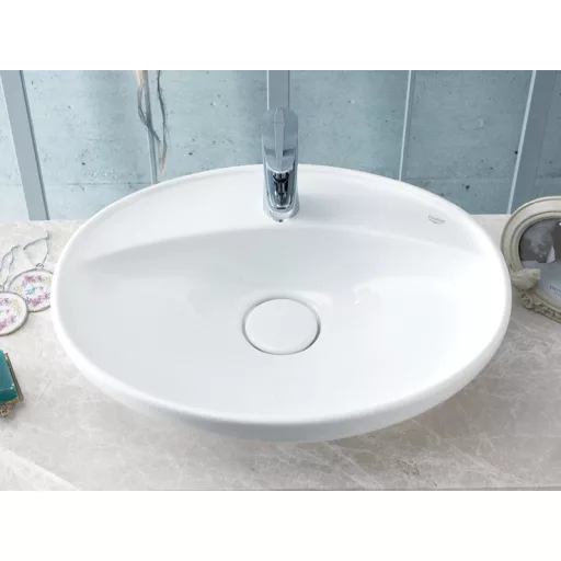 CeraStyle LAL C - PULTRA ültethető - Top Counter - porcelán mosdó - ovális - 60 x 46 cm - WaterMarkt.hu