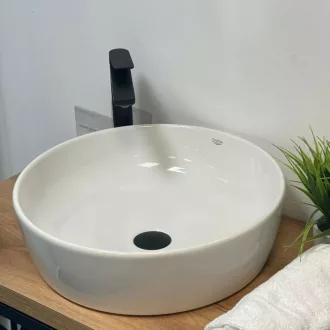 CeraStyle ONE - PULTRA ültethető - Top Counter - porcelán mosdó - O - Ø 46 cm - WaterMarkt.hu